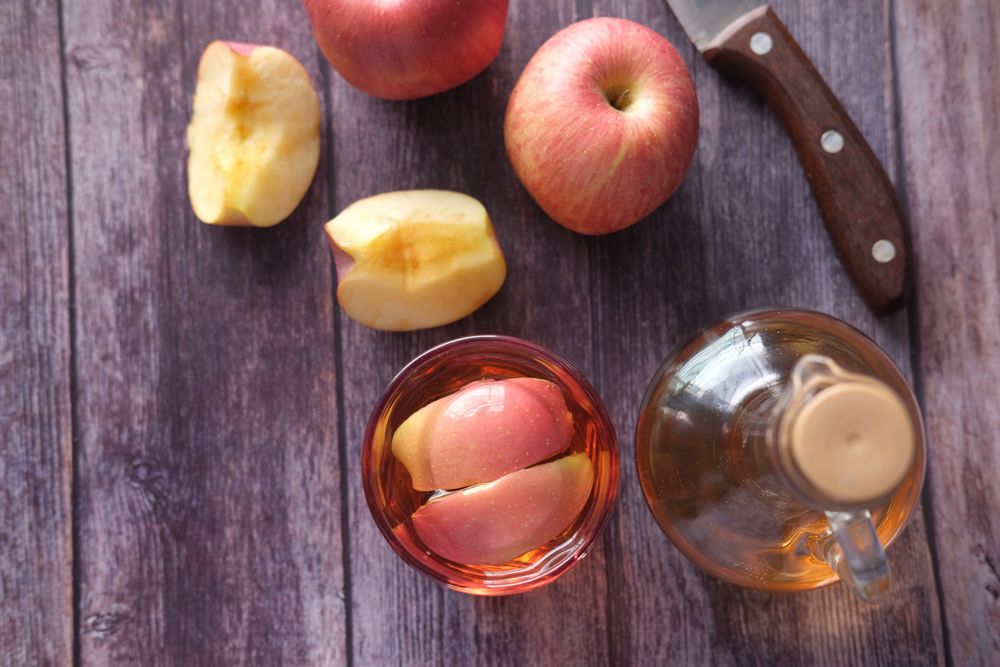 apple cider vinegar to combat dry Yorkie skin