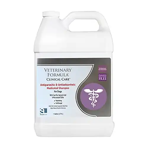 Veterinary Formula Clinical Care Antiparasitic and Antiseborrheic Medicated Shampoo for Dogs