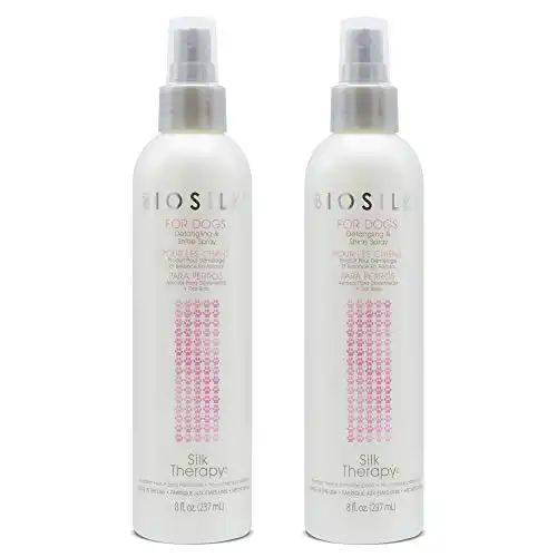 BioSilk Silk Therapy Detangling Plus Shine Protecting Mist for Dogs