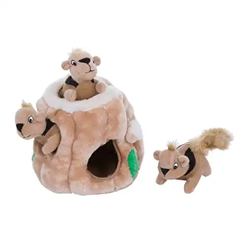 Outward Hound Hide-A-Squirrel Plush Dog Puzzle Toy
