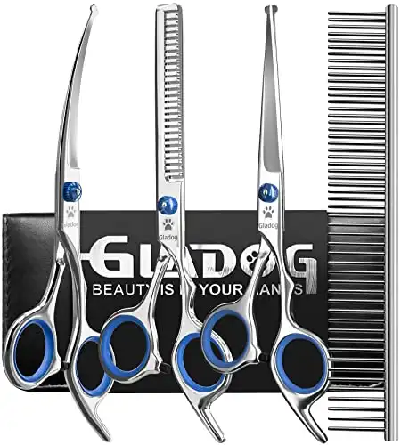 Gladog Professional Grooming Scissor Set for Dogs