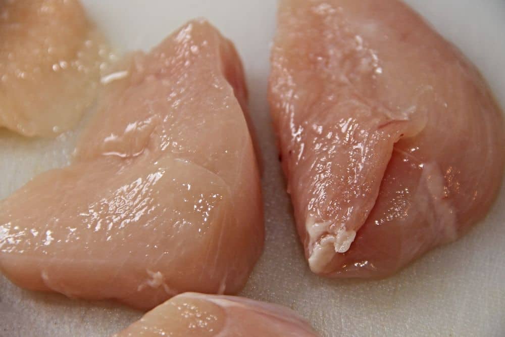 raw chicken breasts